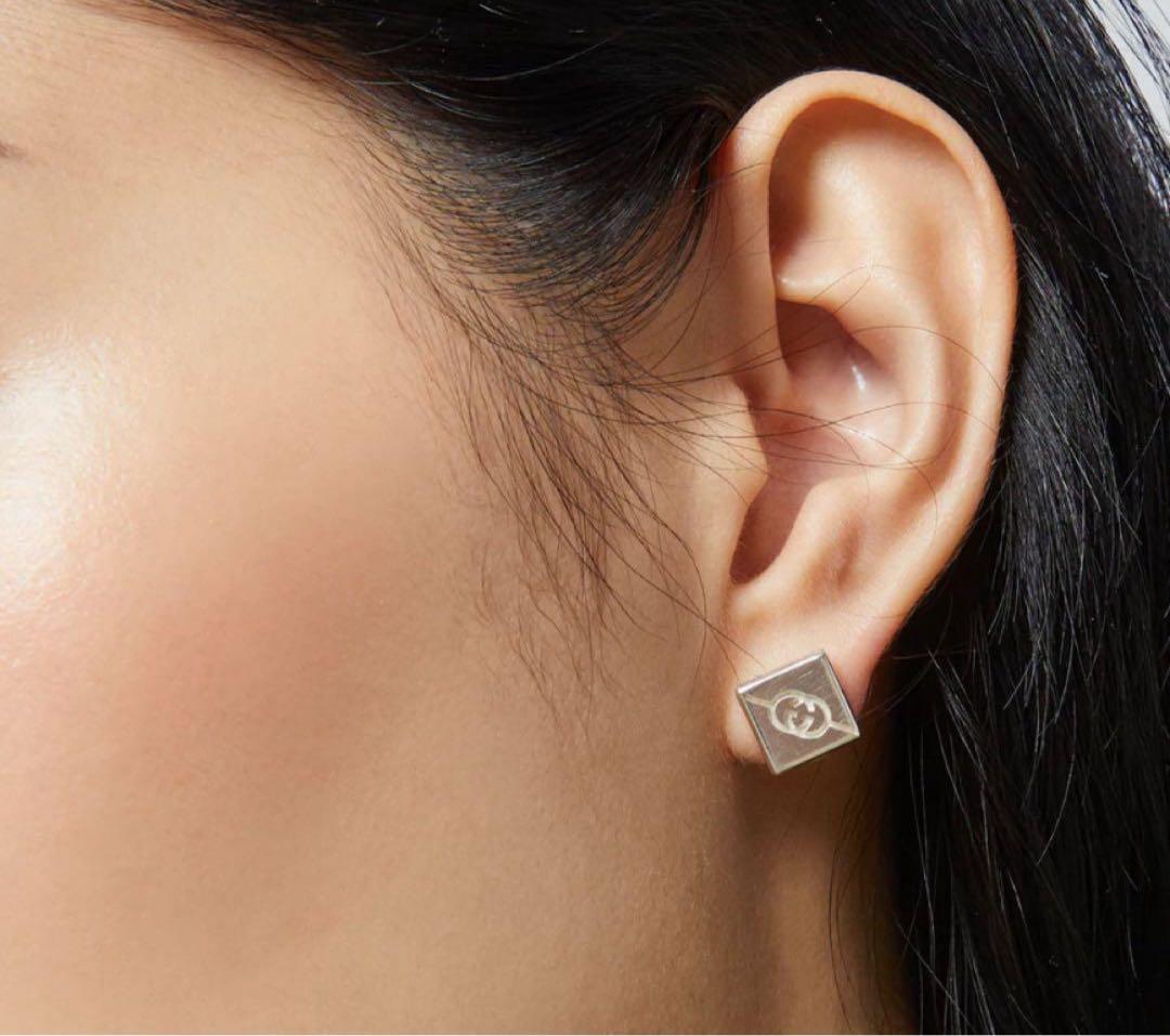 美品‼️GUCCI ダイアゴナルピアス　シルバー925 片耳‼️
