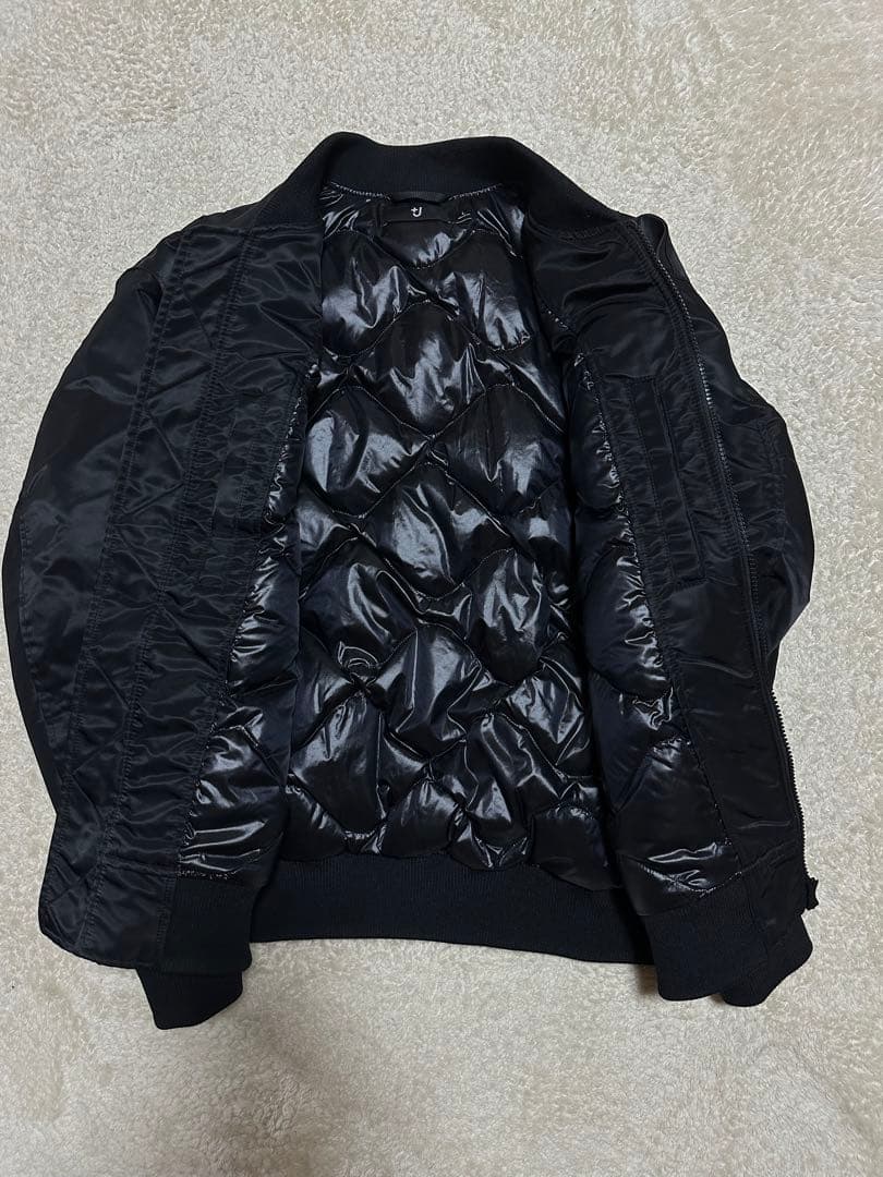 【美品】UNIQLO +J ハイブリッドダウンオーバーサイズMA-1ブルゾン