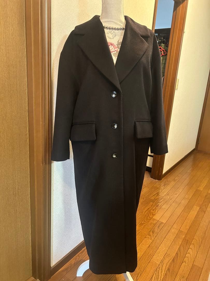 専用です　SACRA ウールコート　黒　綺麗め