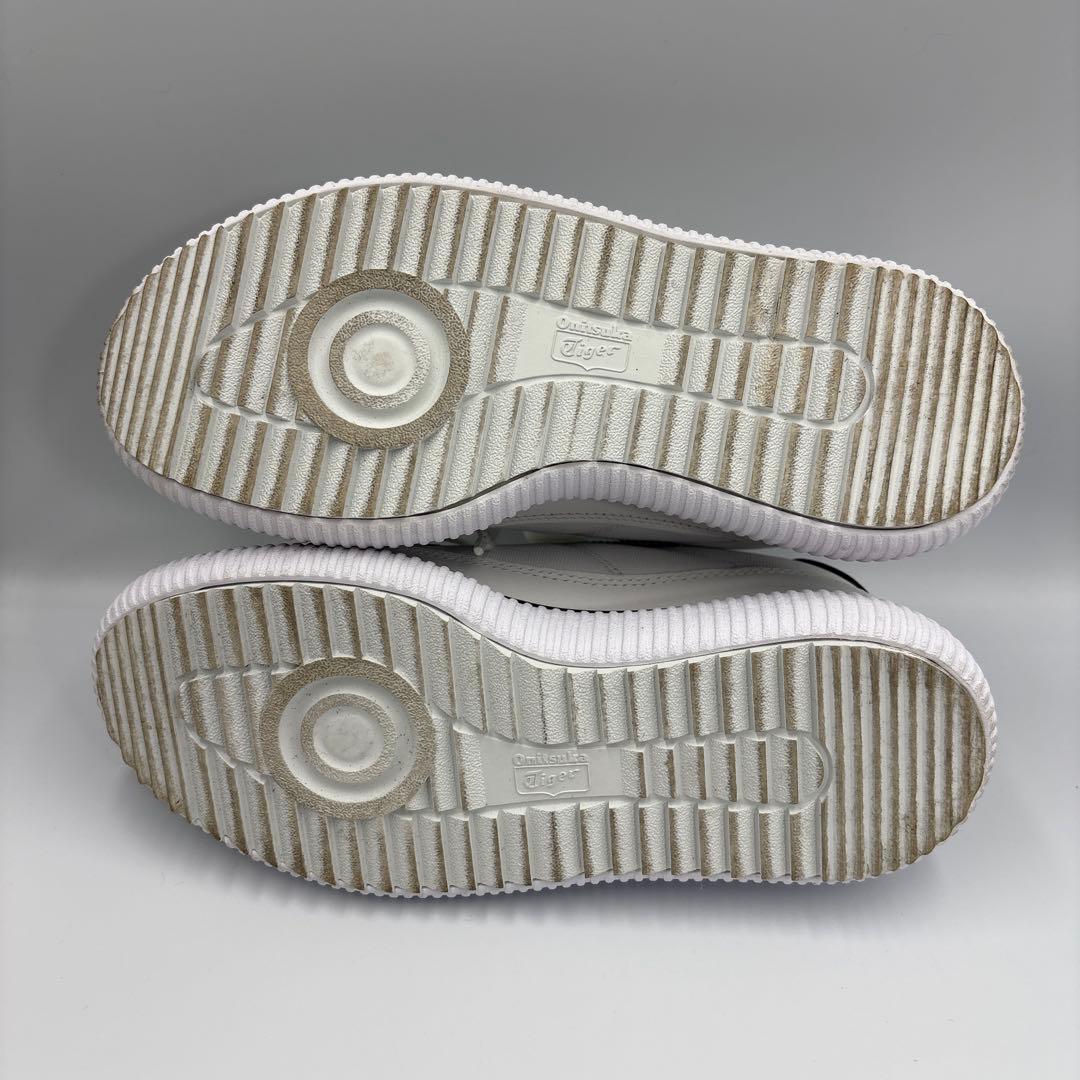 極美品✨オニツカタイガー　デレシティ　ホワイト×ブラック　厚底　スニーカー　人気