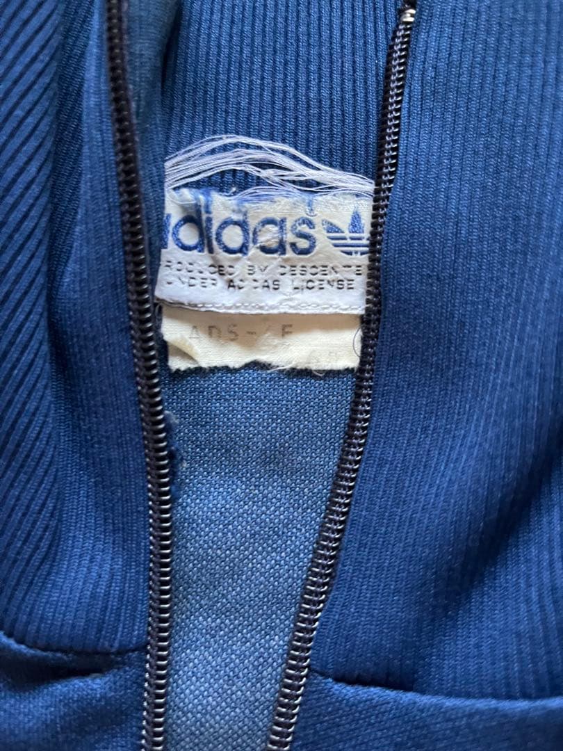 た*く様 希少6号　adidasジャージ デサント製 在原みゆ紀 紺白 古着