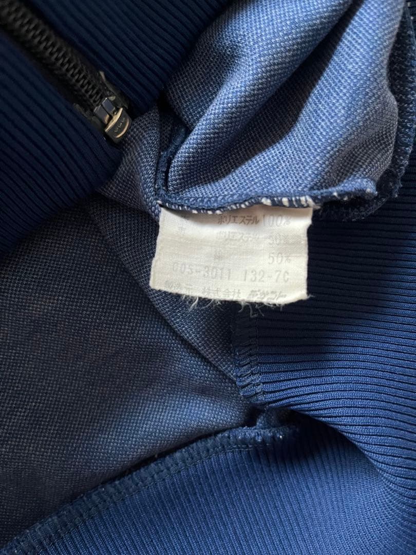 た*く様 希少6号　adidasジャージ デサント製 在原みゆ紀 紺白 古着