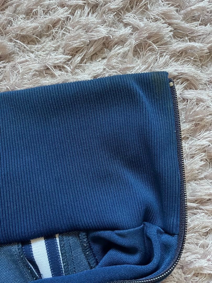 た*く様 希少6号　adidasジャージ デサント製 在原みゆ紀 紺白 古着