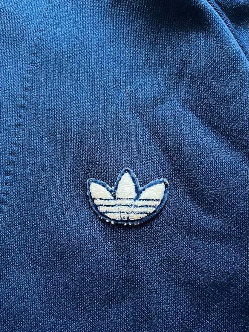 た*く様 希少6号　adidasジャージ デサント製 在原みゆ紀 紺白 古着