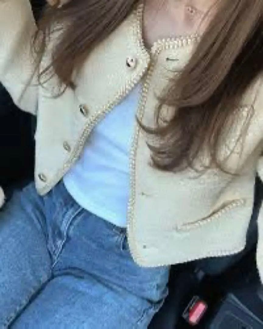 はるか様　リリーブラウン　ラメツイードジャケット　イエロー