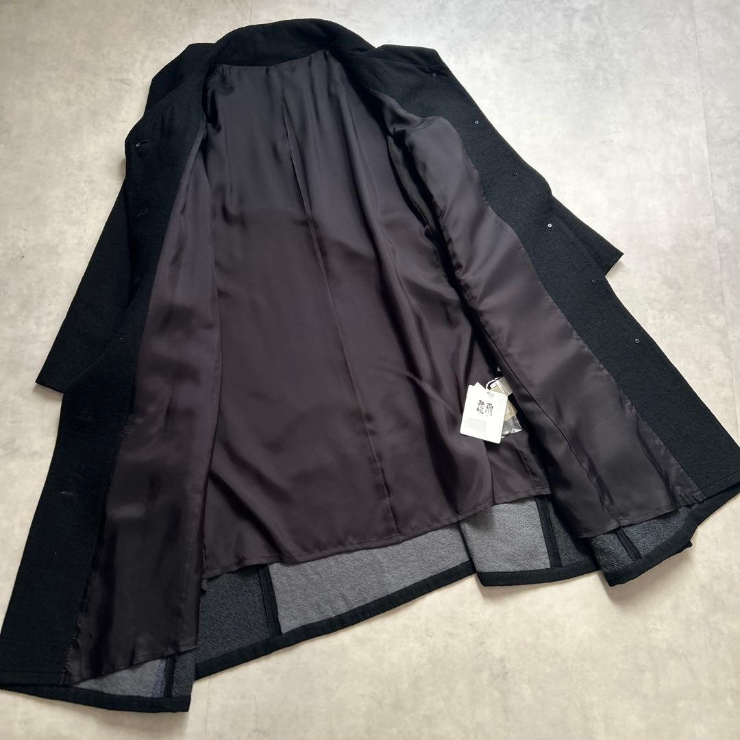 新品未使用　慈雨　センソユニコ　ウール　ロングコート　ブラック
