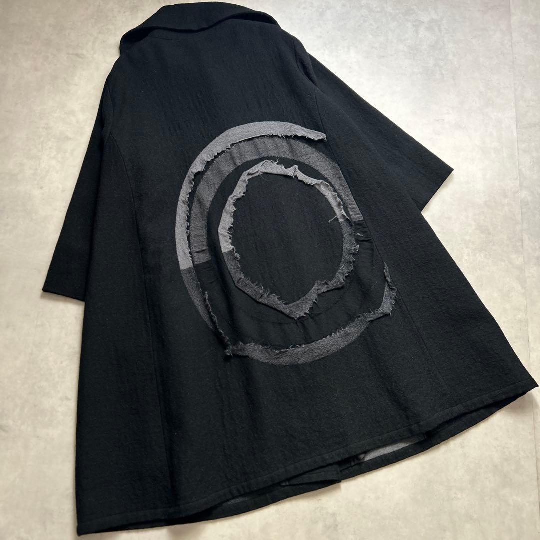 新品未使用　慈雨　センソユニコ　ウール　ロングコート　ブラック