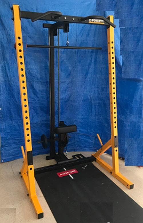 パワーテック社ハーフラック(WB-HR16)専用　ラットロー 奥柱・プレート式