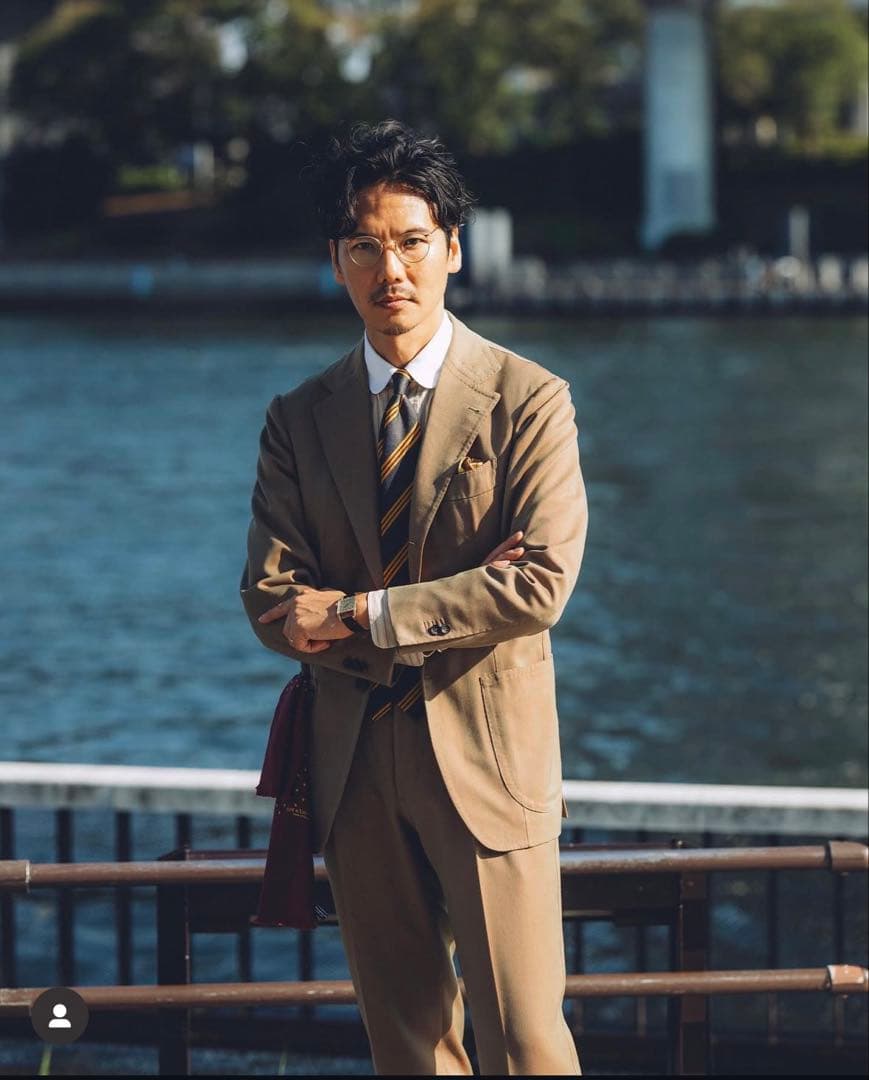 未使用品Seaward & Stearn ストライプネクタイ