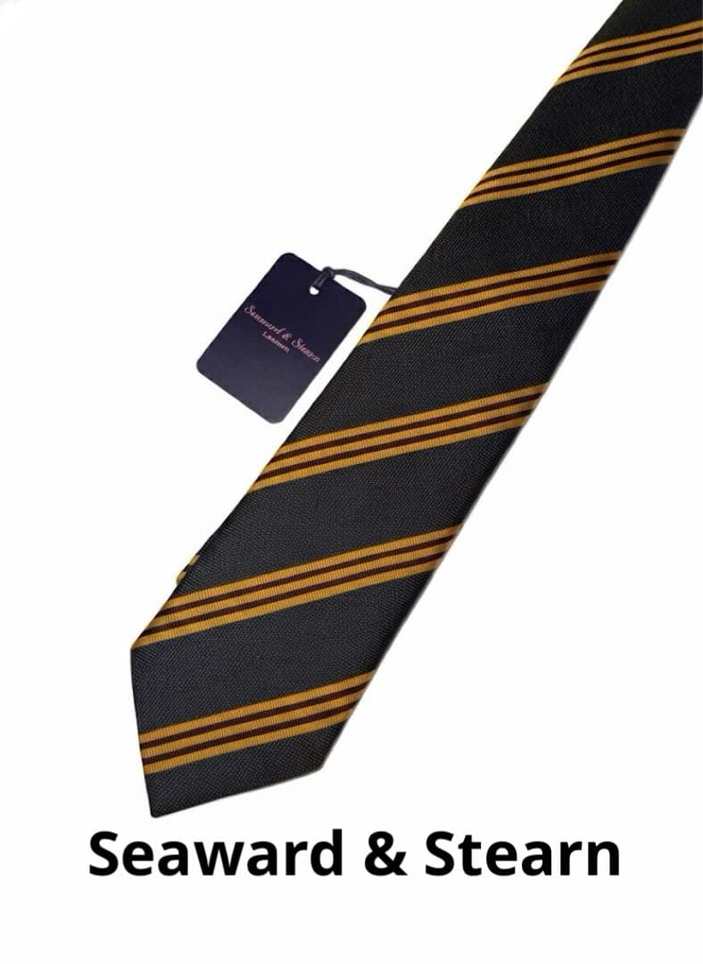未使用品Seaward & Stearn ストライプネクタイ