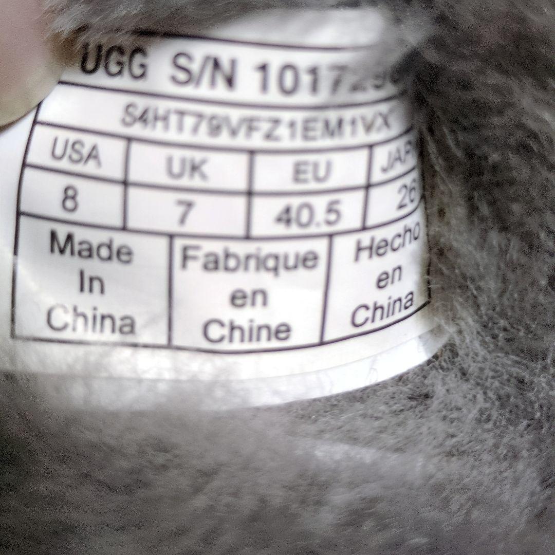 未使用級　UGG　ASCOT　アグ　アスコット　レザー切り替え　スリッポン