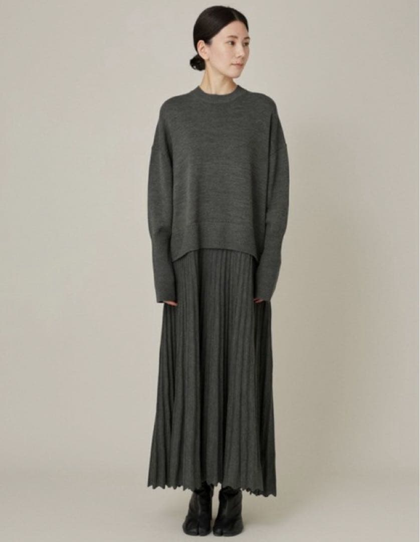 Curensology カレンソロジー　プリーツドッキングワンピース