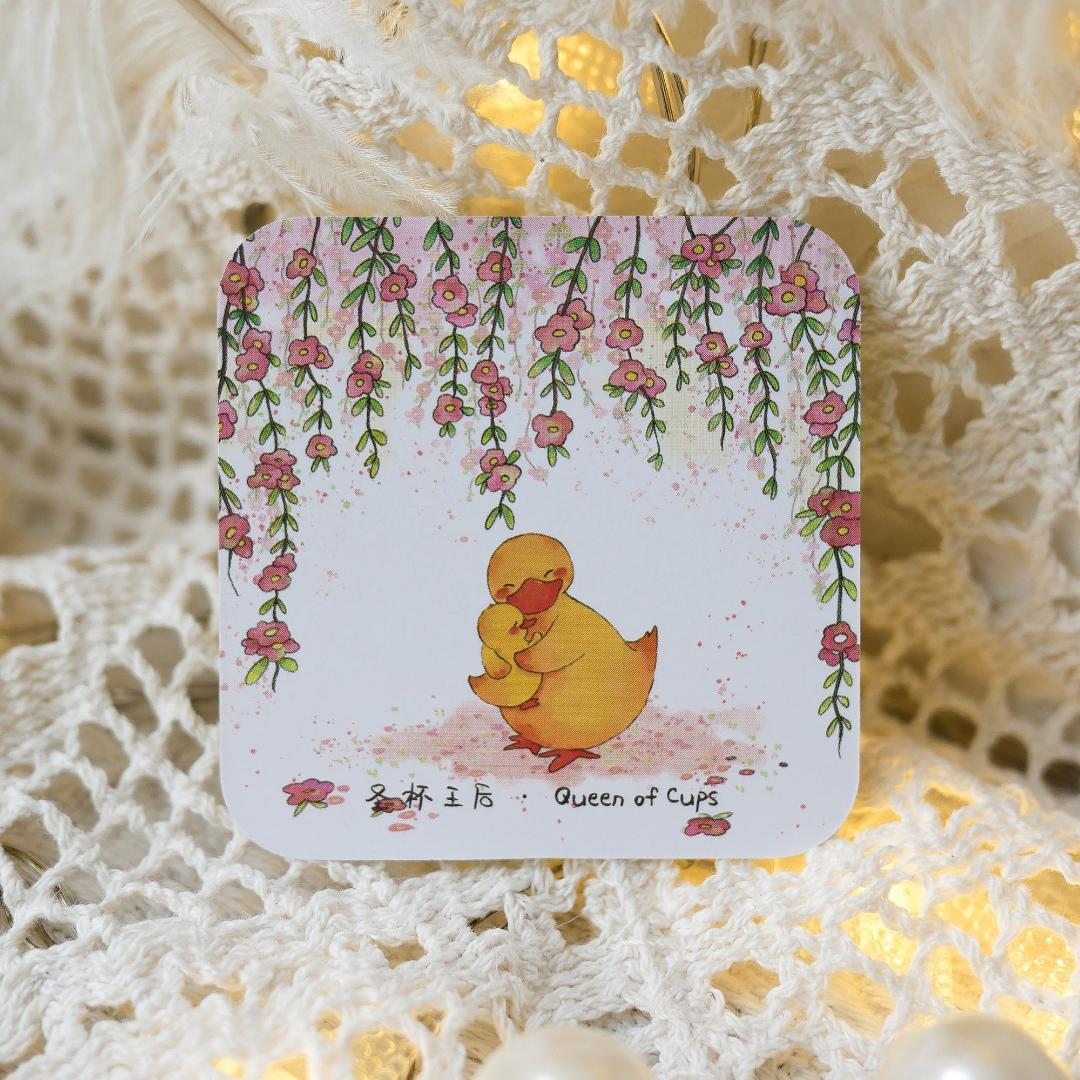 【正規品タロットカード】正方形・スクエア型✨キュートなアヒルたちのデッキ