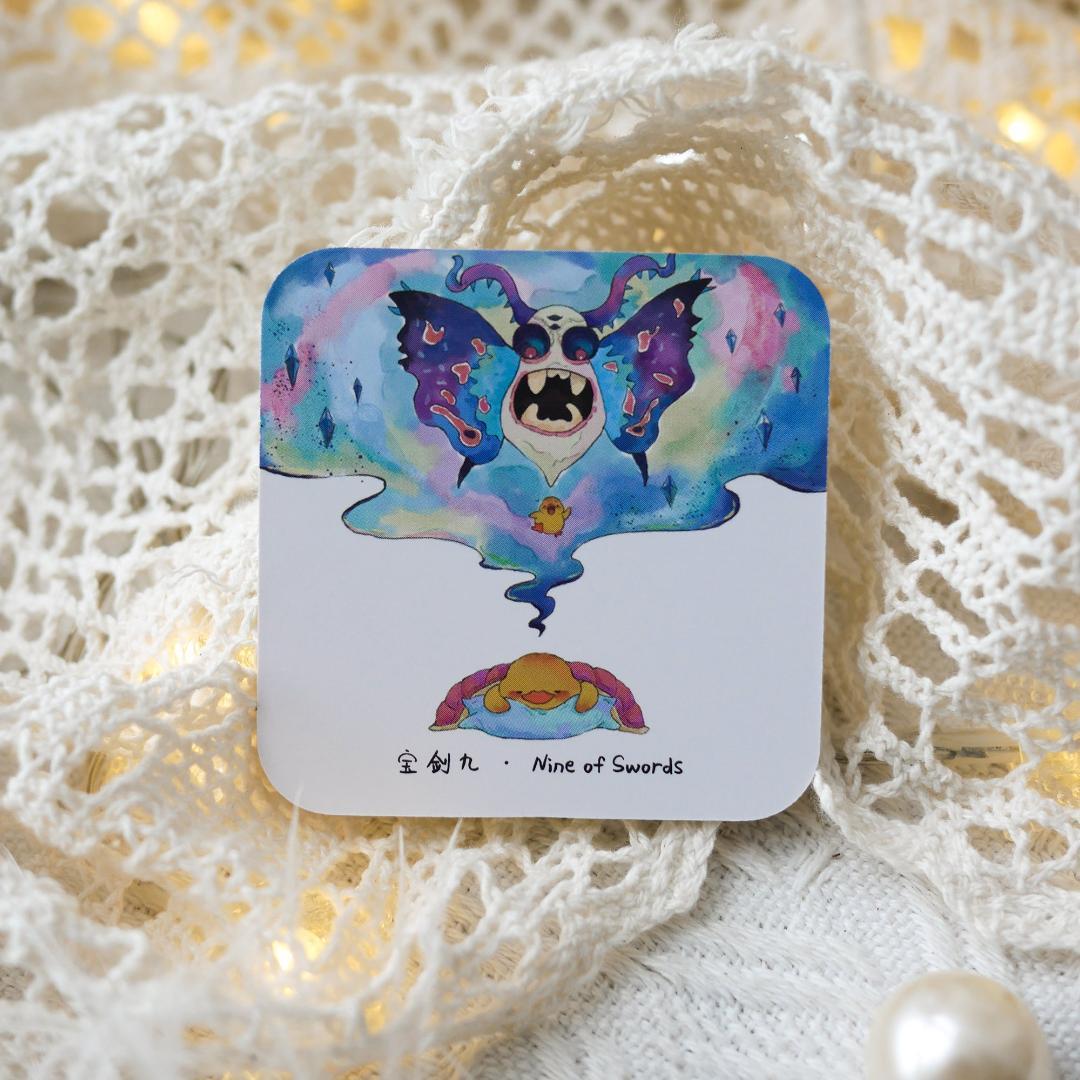 【正規品タロットカード】正方形・スクエア型✨キュートなアヒルたちのデッキ