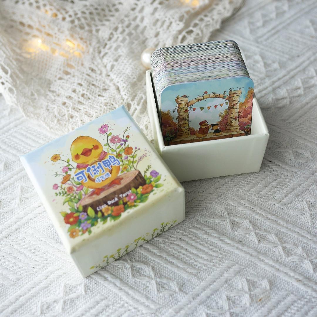 【正規品タロットカード】正方形・スクエア型✨キュートなアヒルたちのデッキ