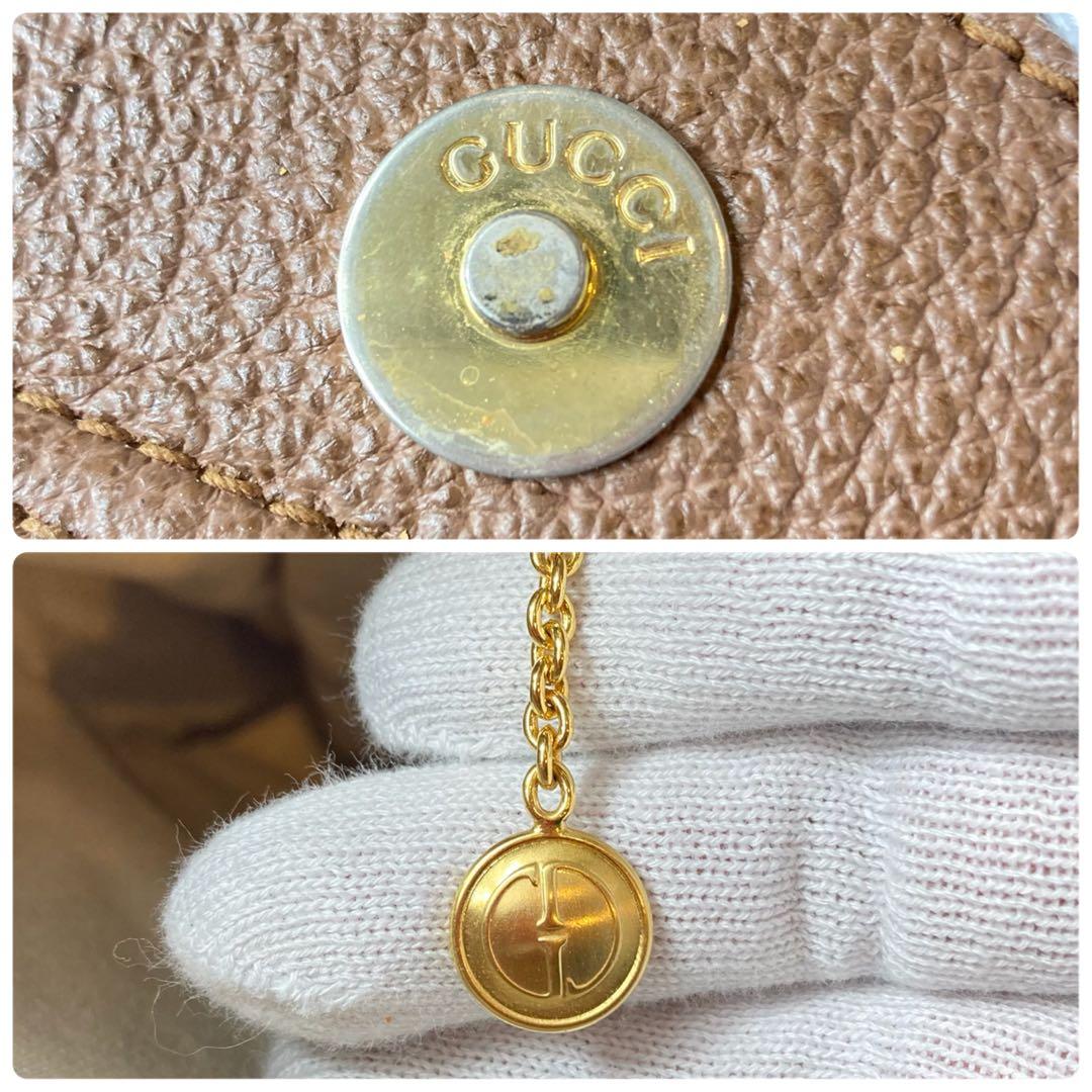 GUCCI トートバッグ ダイアナ バンブー レザー ハンドバッグ ブラウン