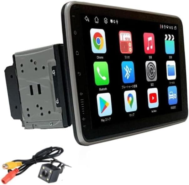 【開封済み・未使用】カーステレオ　インダッシュ　カーオーディオ　マイク、カメラ付