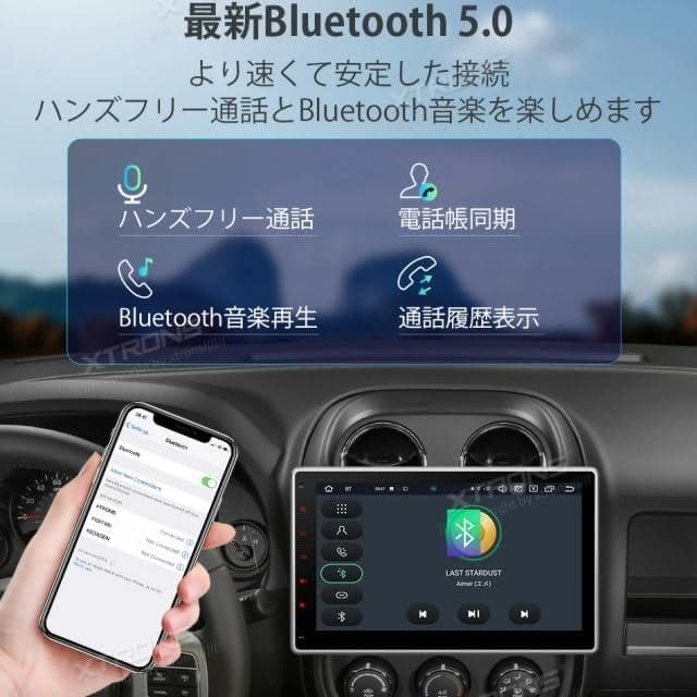 【開封済み・未使用】カーステレオ　インダッシュ　カーオーディオ　マイク、カメラ付