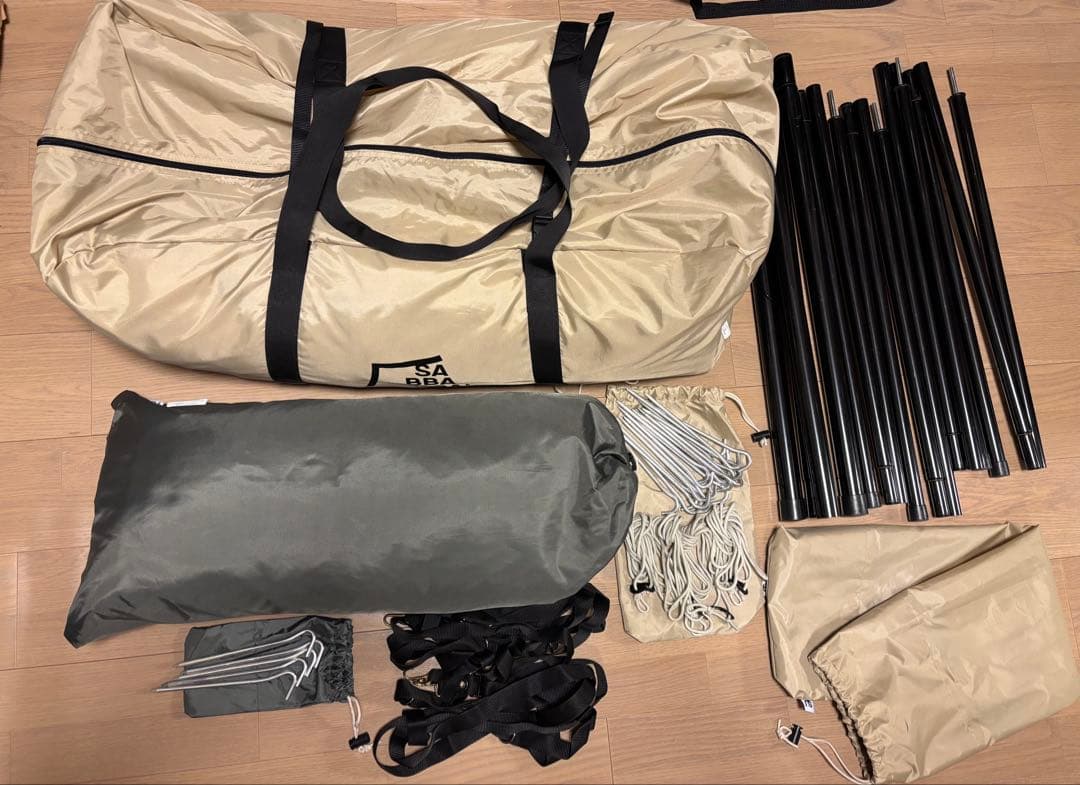 SABBATICALスカイパイロットTC &インナーテント&張り上げポール