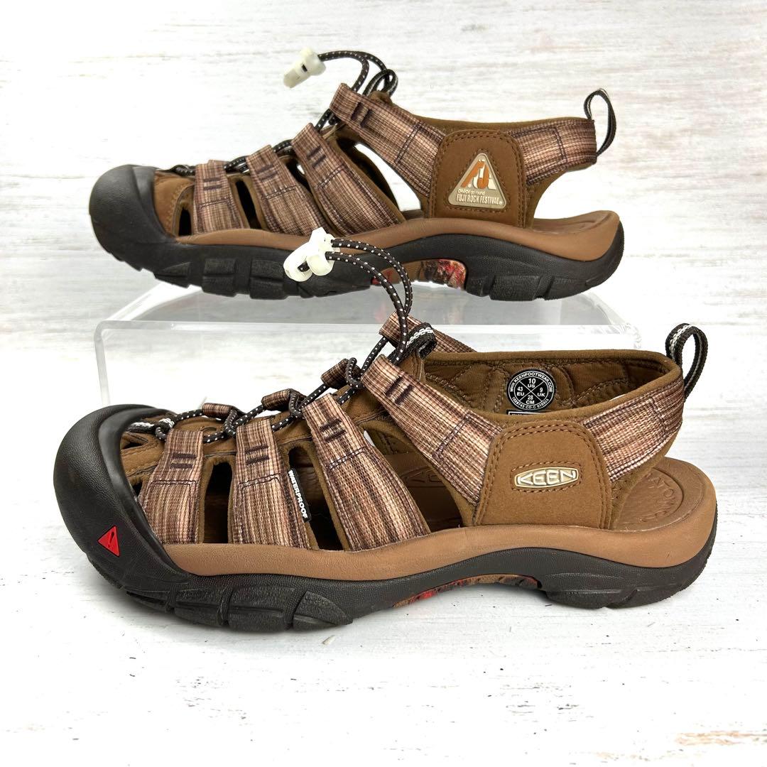 美品　KEEN サンダル フジロックフェスティバルコラボ　ブラウン　28.0