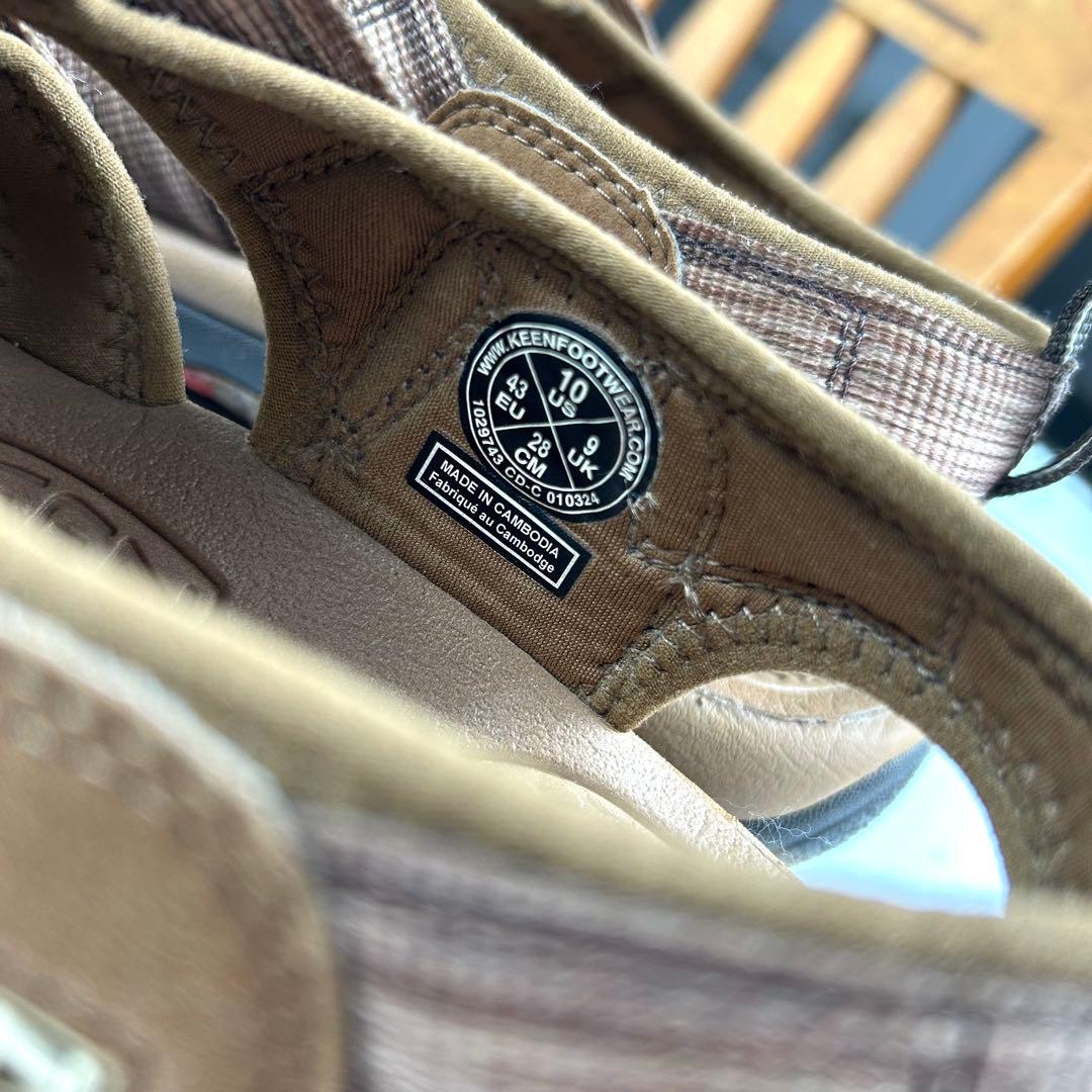 美品　KEEN サンダル フジロックフェスティバルコラボ　ブラウン　28.0