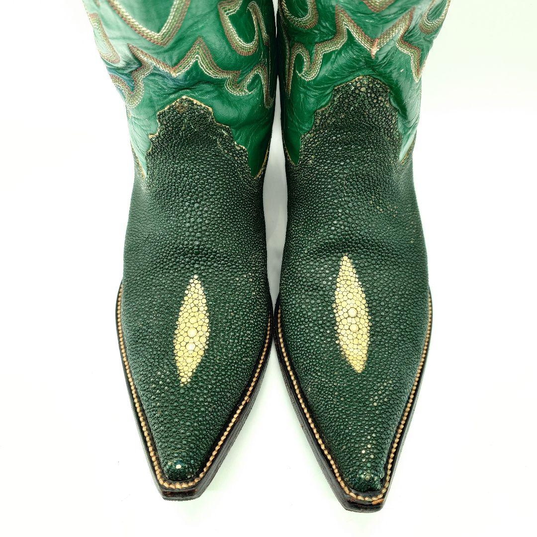 【貴重】Vintage ビンテージ スティングレイ エイ革 ウエスタンブーツ