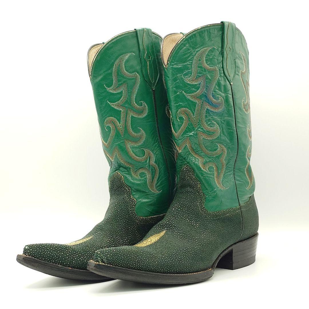 【貴重】Vintage ビンテージ スティングレイ エイ革 ウエスタンブーツ