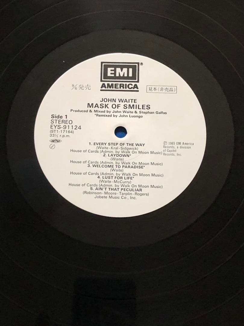 見本LP♢ジョン・ウエイト♢EYS-91124♢1985年♢うg4944w43