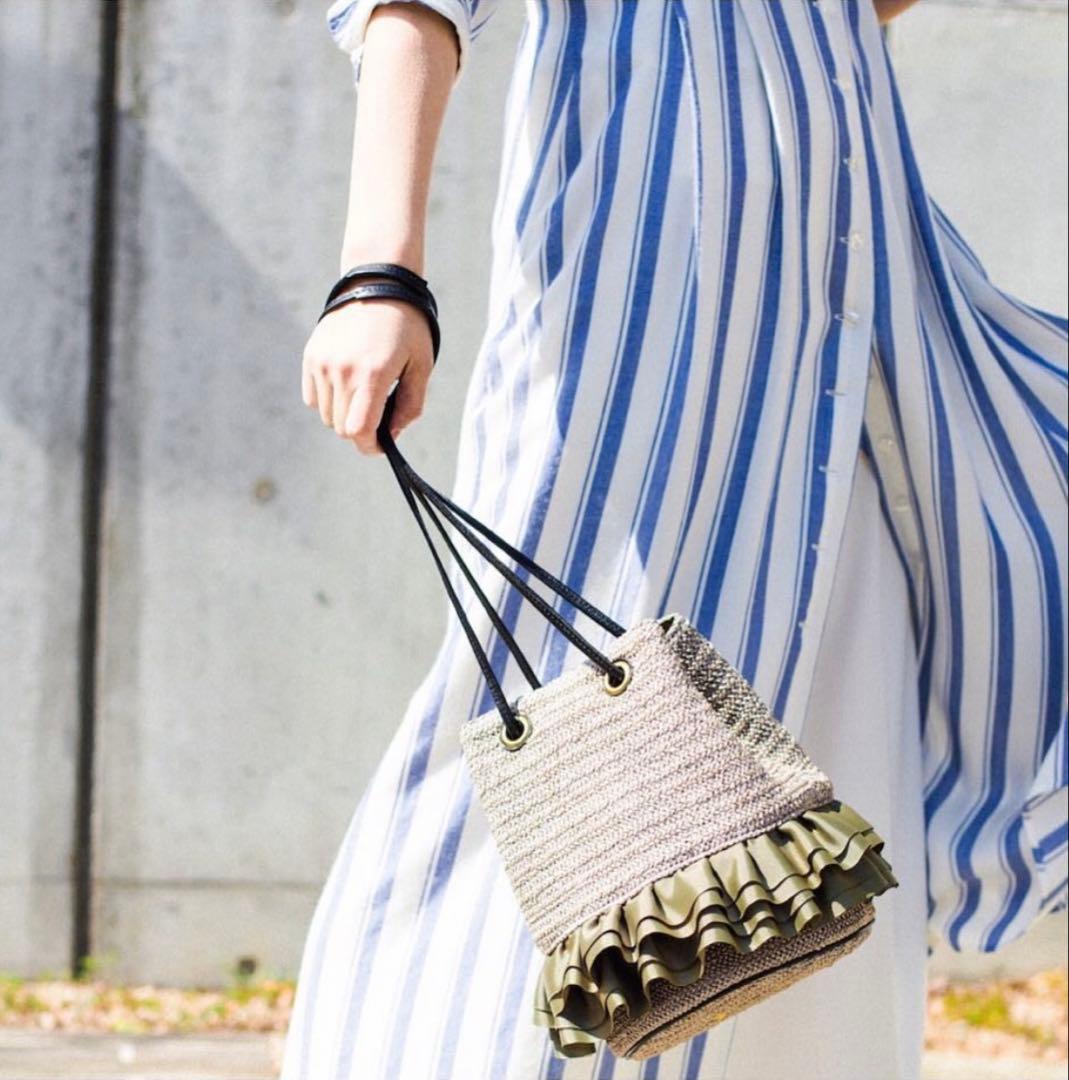 希少☆極美品 Rapture ラプチャー フリル　ショルダーバッグ　カゴバッグ