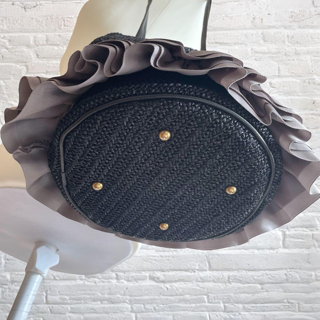 希少☆極美品 Rapture ラプチャー フリル　ショルダーバッグ　カゴバッグ