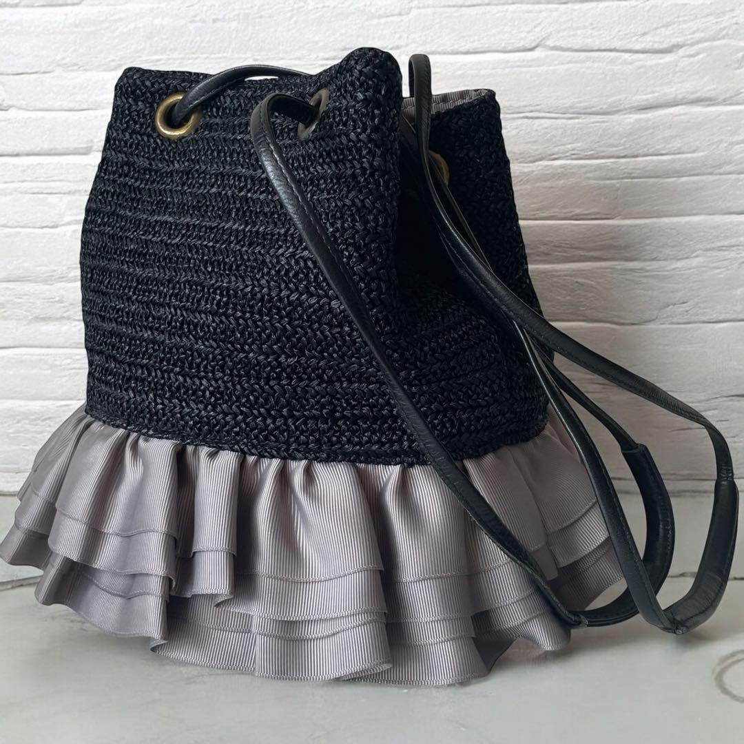 希少☆極美品 Rapture ラプチャー フリル　ショルダーバッグ　カゴバッグ