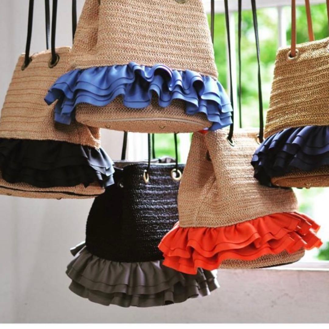 希少☆極美品 Rapture ラプチャー フリル　ショルダーバッグ　カゴバッグ