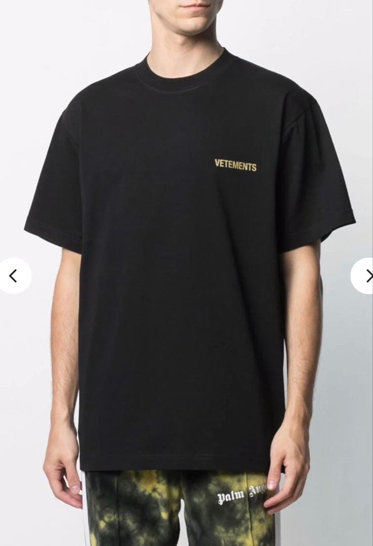 VETEMENTS ヴェトモン 半袖シャツ ブラック