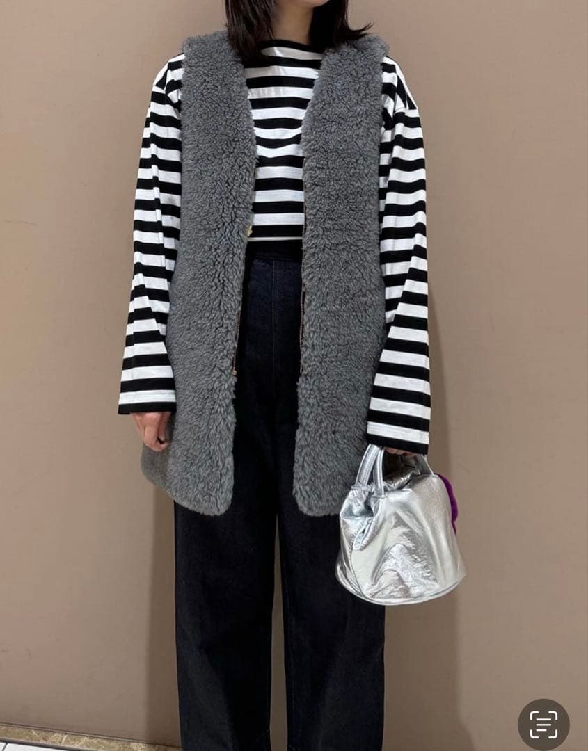 ユナイテッドアローズ別注 THE RERACS ボア ライナー グレー