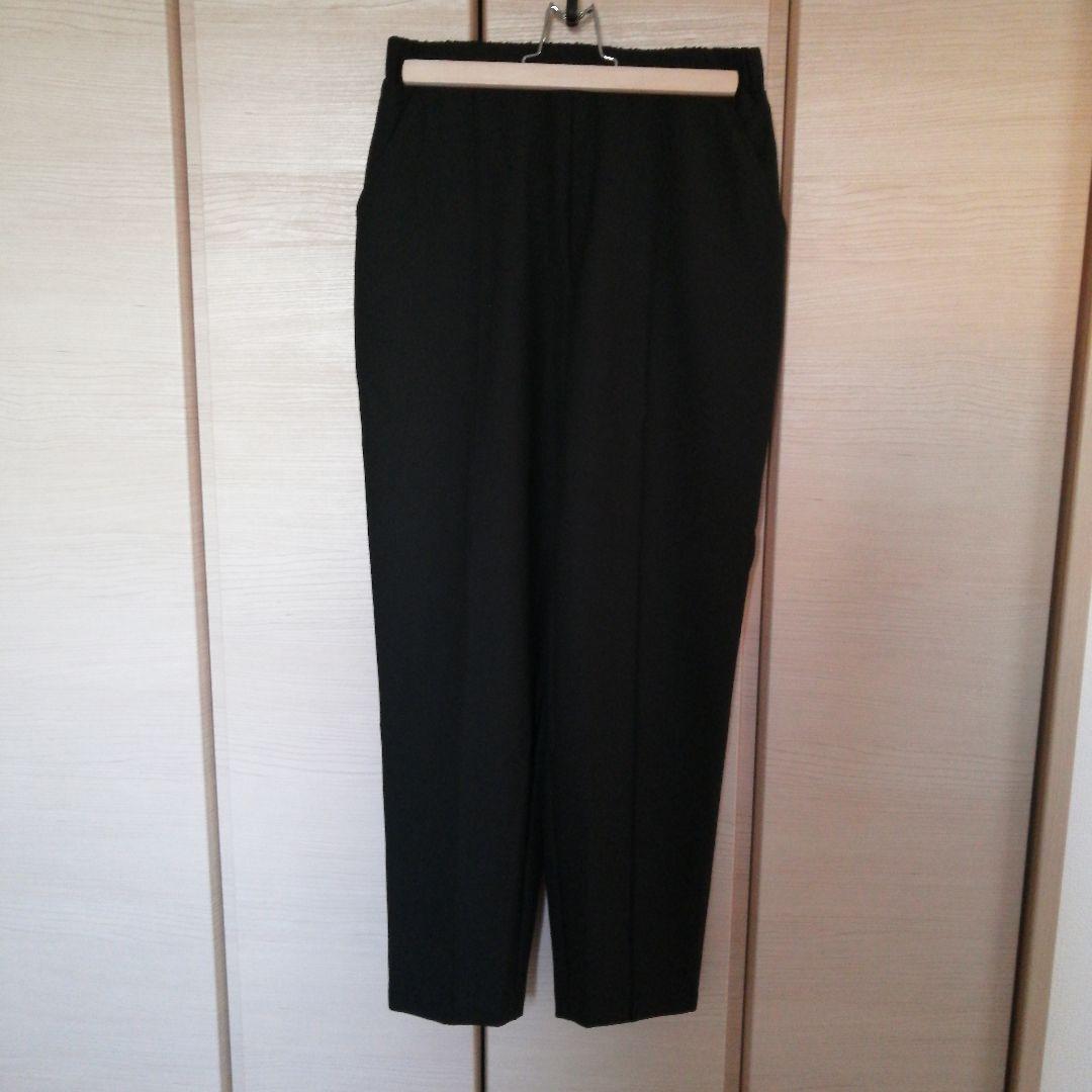 OUR 洗える裏起毛のあったかテーパードパンツ