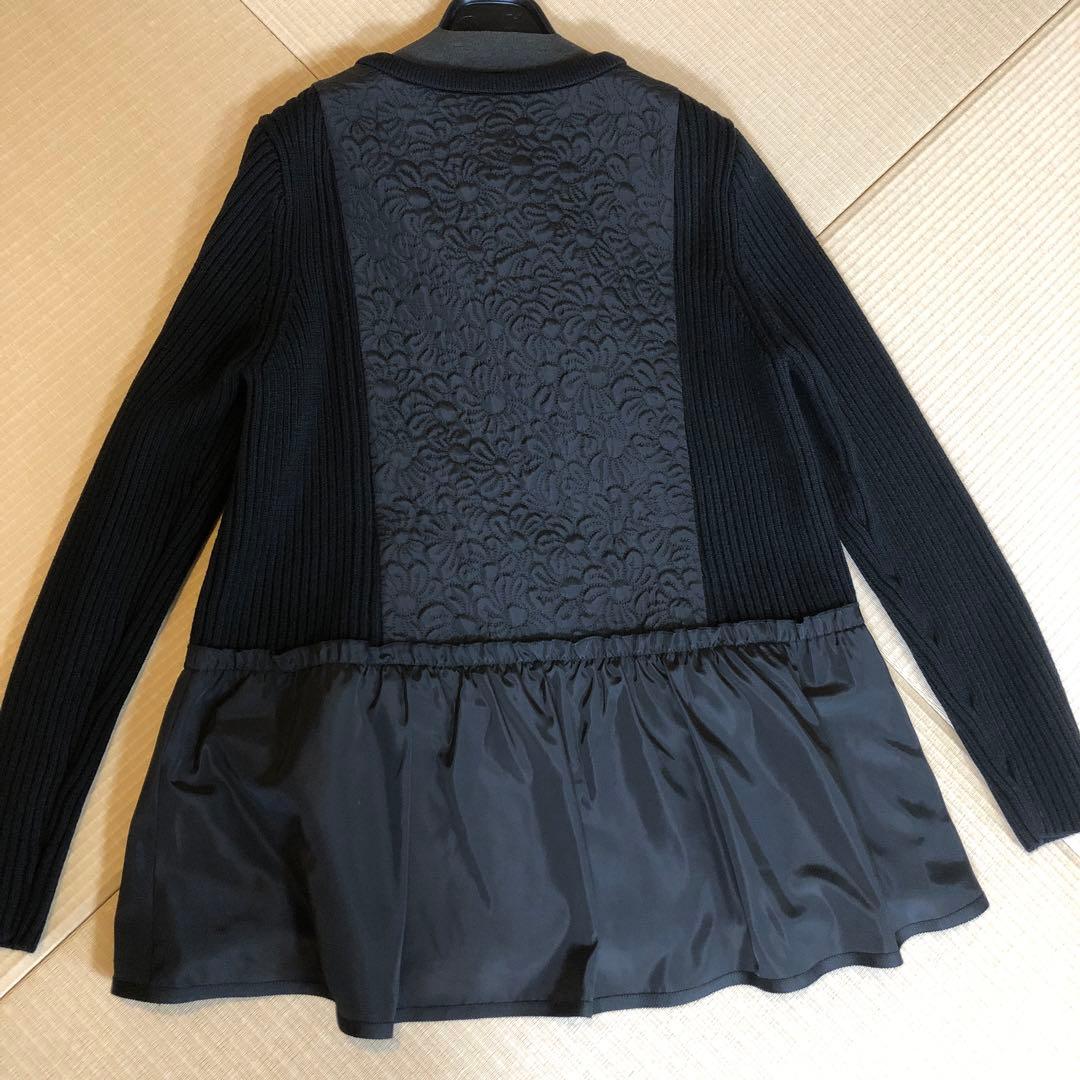新品❤️ブローチ付き❣️異素材ジャケット