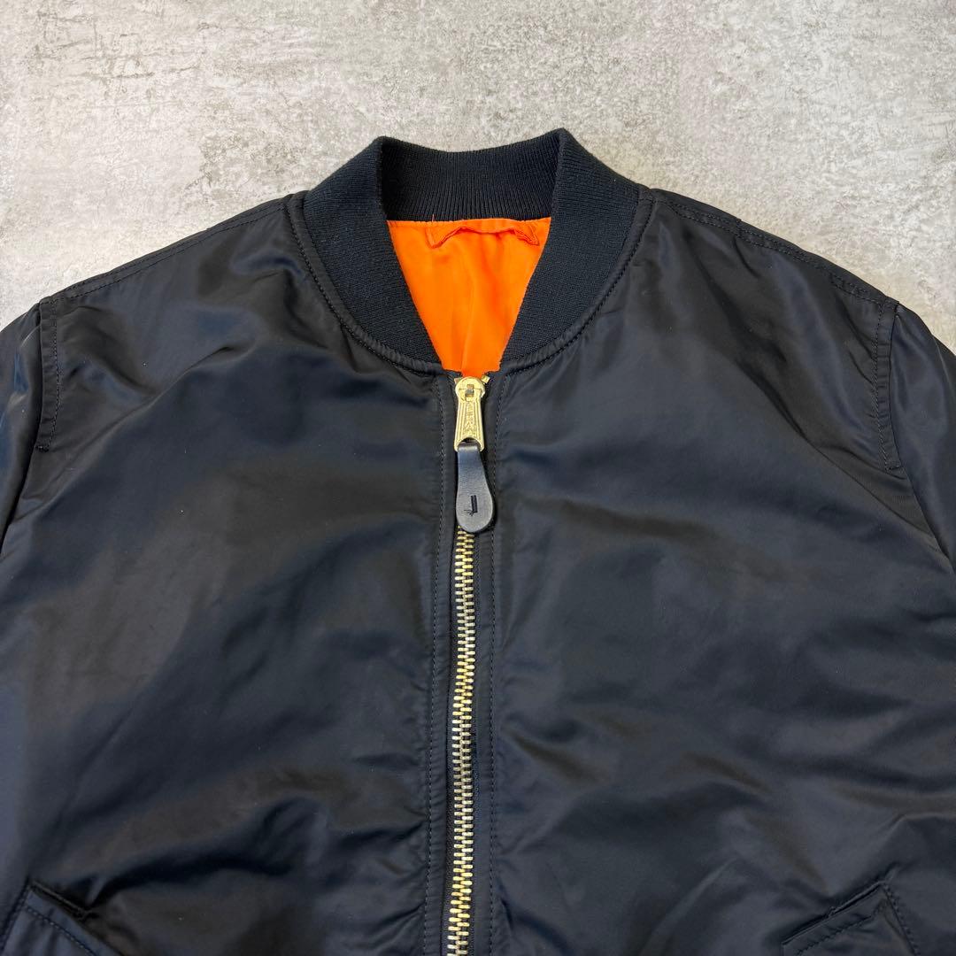 山嵐師匠様 アルファALPHA【XL】 MA-1 フライトジャケット ブラック