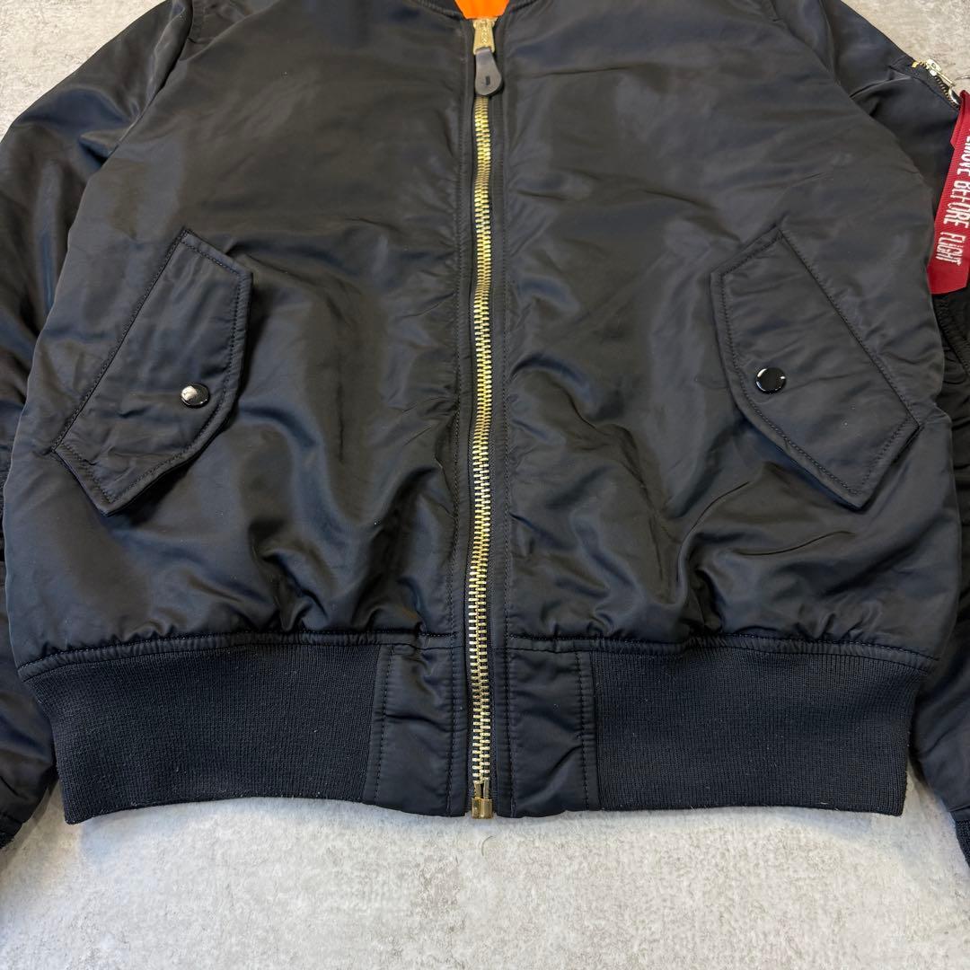 山嵐師匠様 アルファALPHA【XL】 MA-1 フライトジャケット ブラック