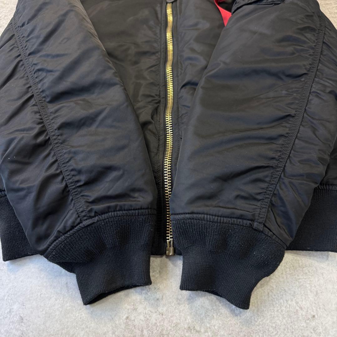 山嵐師匠様 アルファALPHA【XL】 MA-1 フライトジャケット ブラック