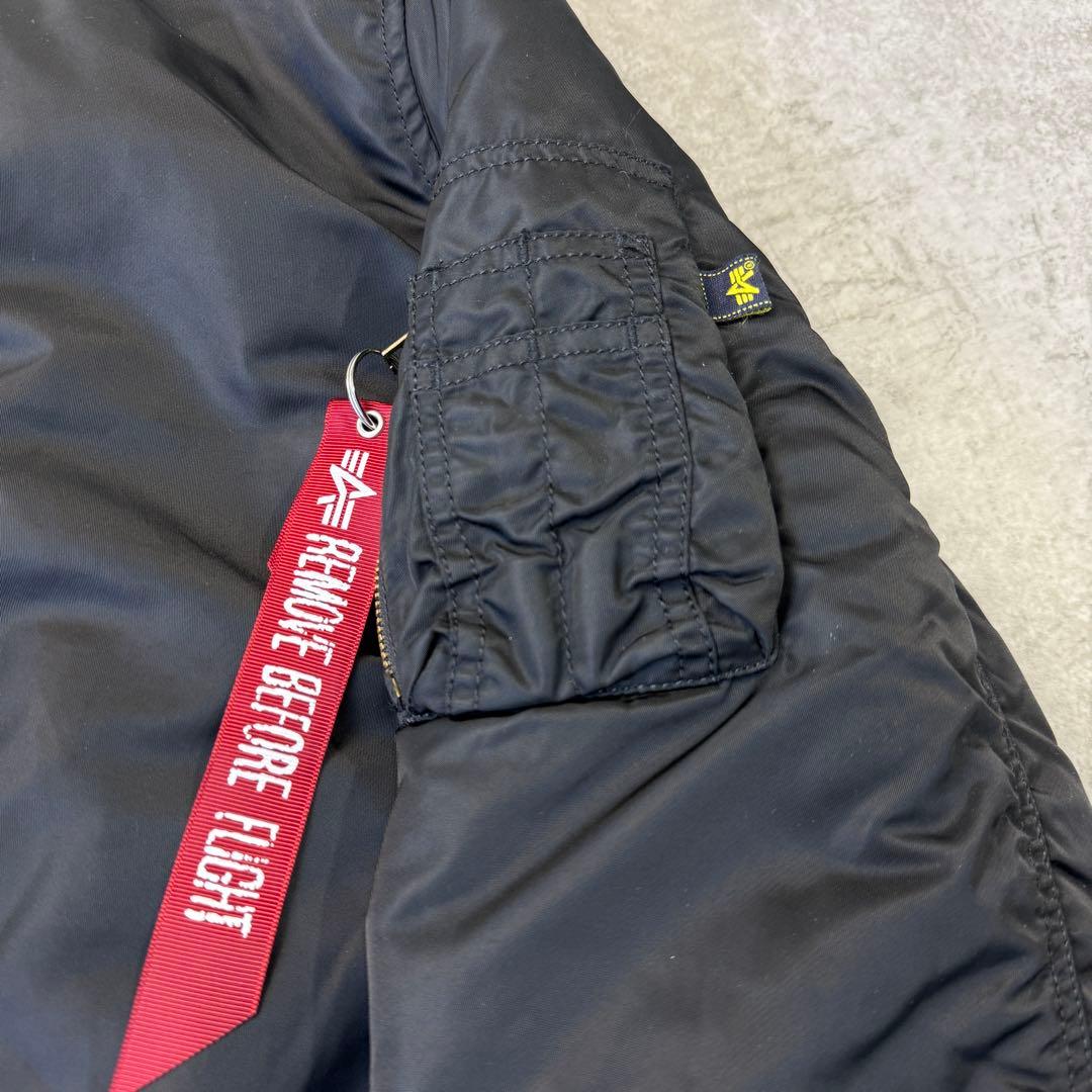 山嵐師匠様 アルファALPHA【XL】 MA-1 フライトジャケット ブラック