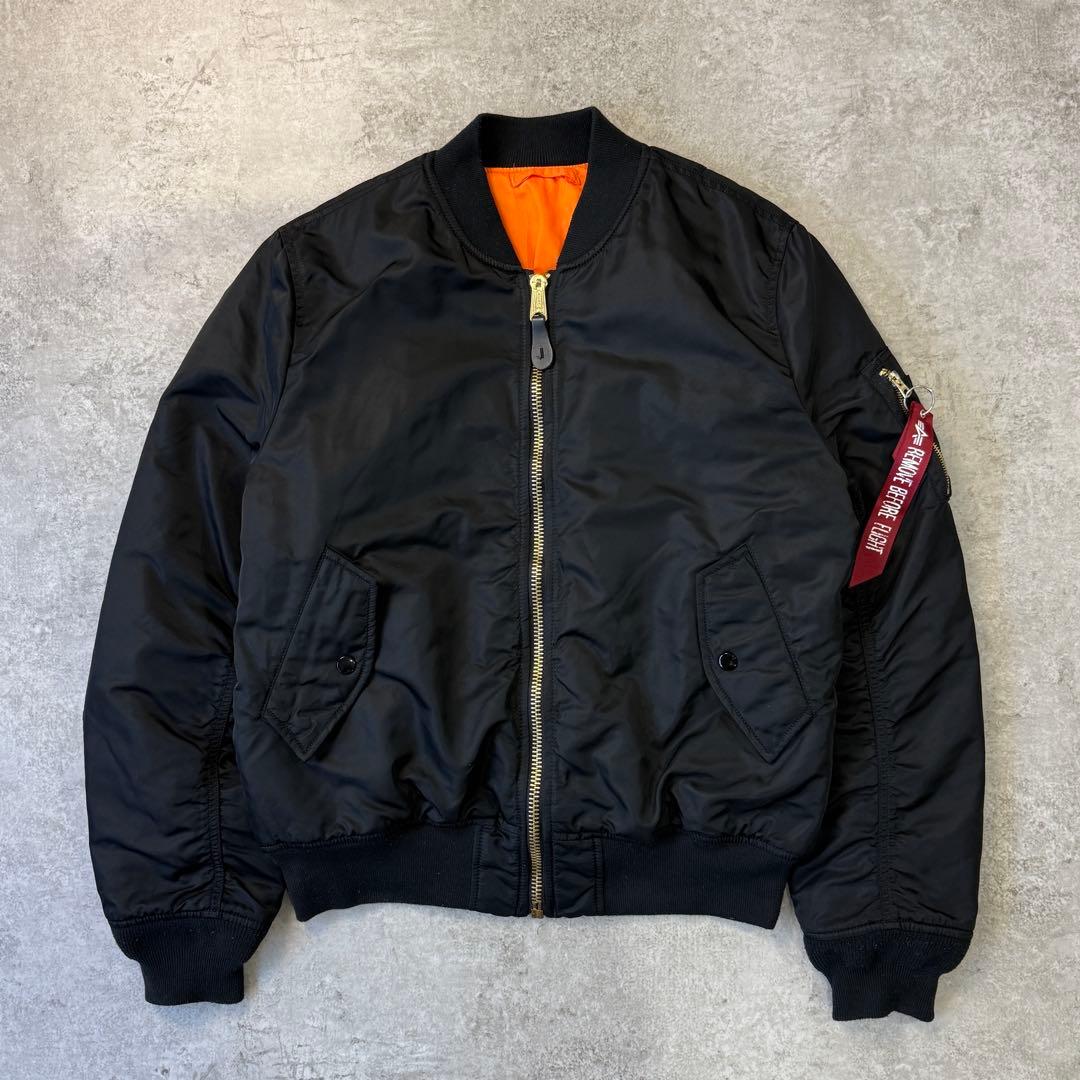 山嵐師匠様 アルファALPHA【XL】 MA-1 フライトジャケット ブラック