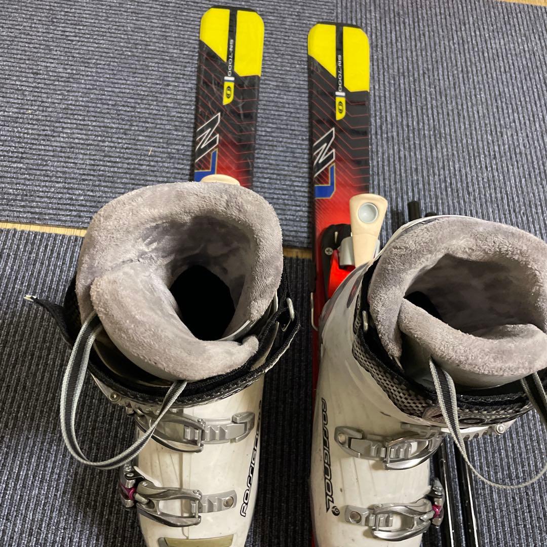 スキーセット　スキー板140 サロモン　スキーブーツ23-23.5