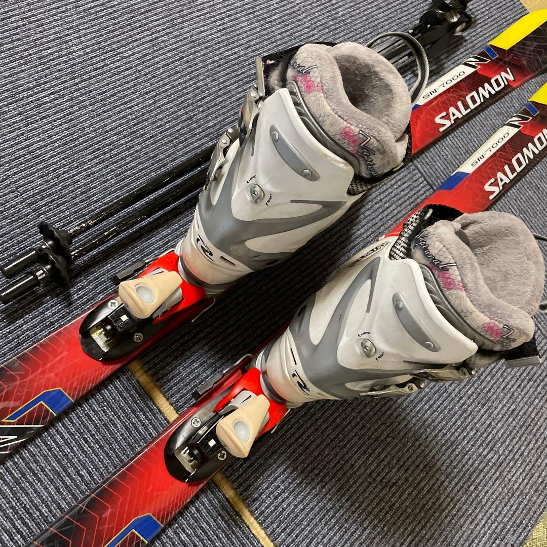 スキーセット　スキー板140 サロモン　スキーブーツ23-23.5