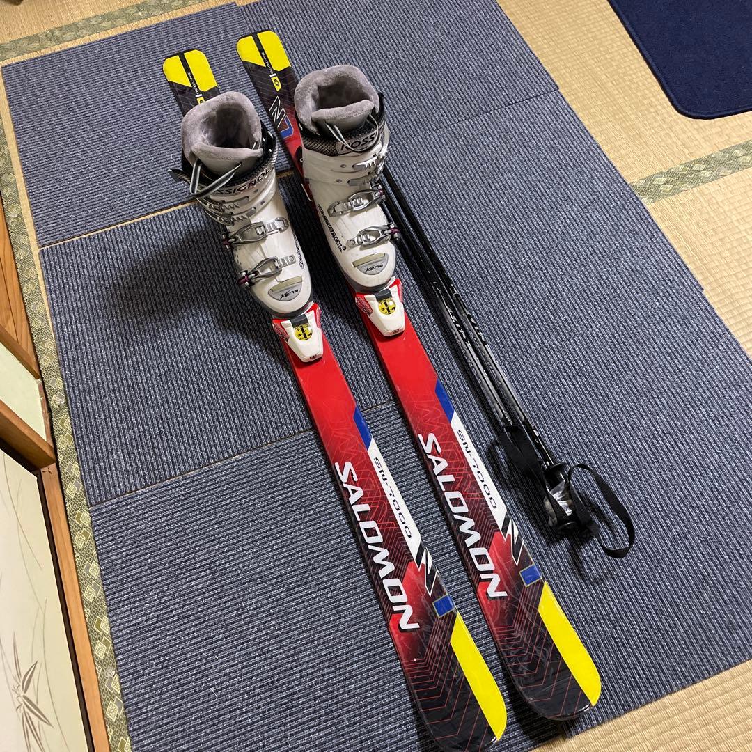 スキーセット　スキー板140 サロモン　スキーブーツ23-23.5