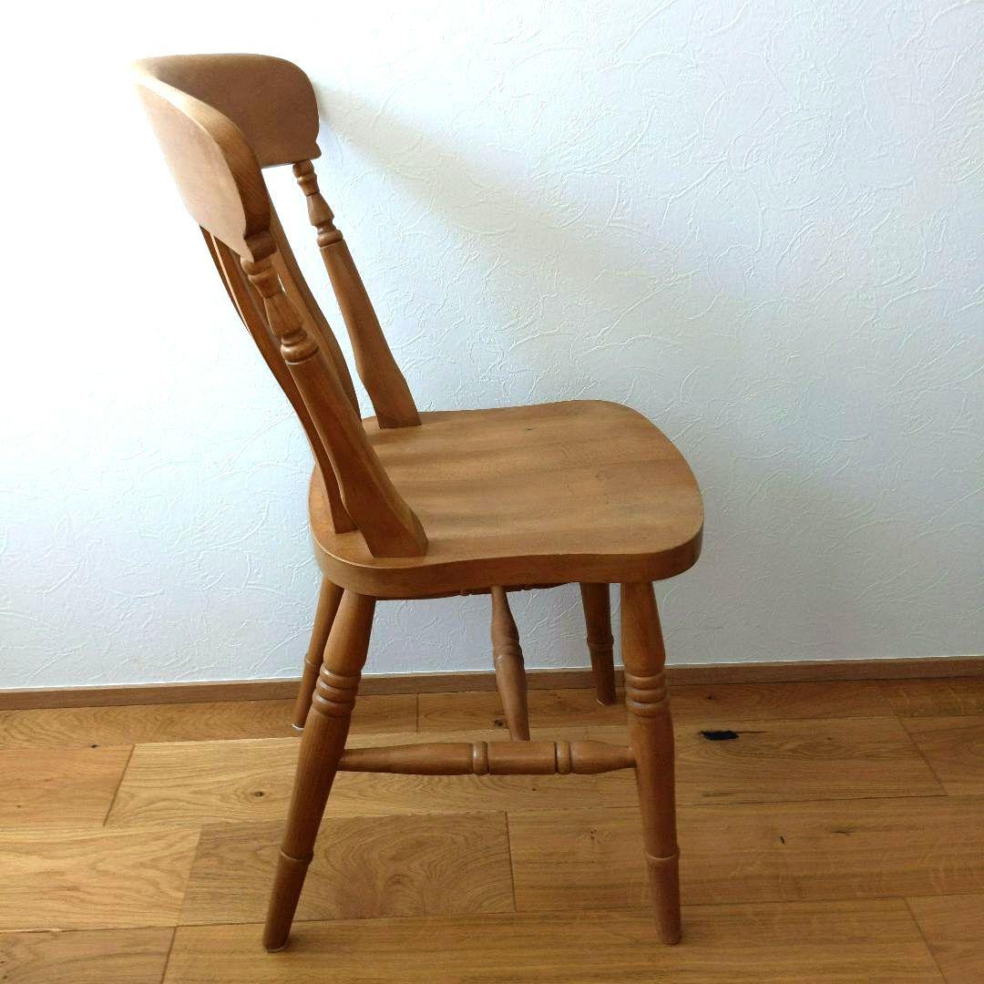 英国パイン家具　スラットチェア　B