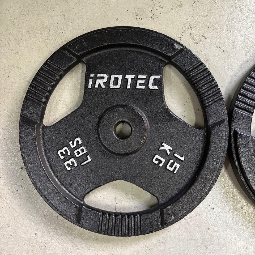 IROTEC アイロテック ダンベル プレート 15kg×2枚 30kg①