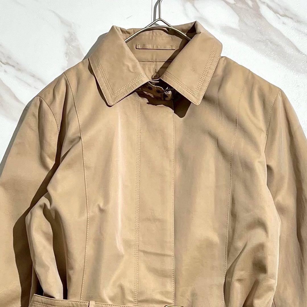 【極美品】バーバリー ステンカラーコート ノバチェック ライナー ハニーベージュ