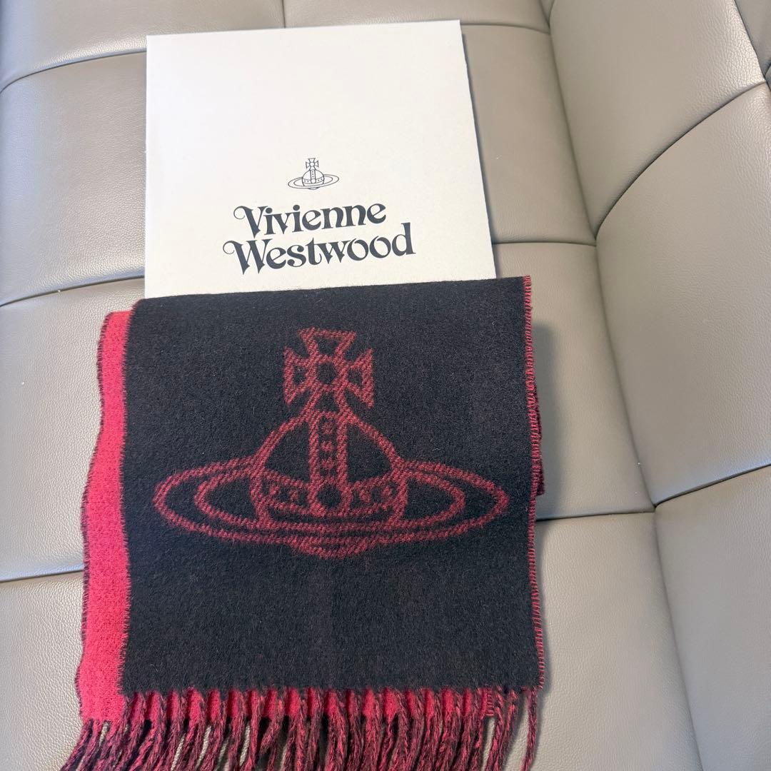 Vivienne Westwood ウールマフラー／レッド