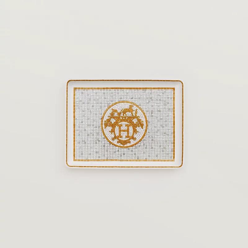 【未使用】【人気】【匿名配送】エルメス モザイク24 長方形プレート ゴールド
