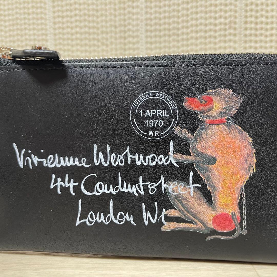 ☆未使用☆ ヴィヴィアン ウエストウッド モンキー L字ファスナー 長財布